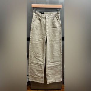 NWT H&M DIVIDED TAN PANTS, SIZE 2